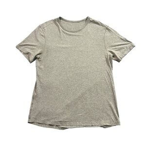 Lululemon Fundamental Tee Shirt Mens L Grey Short Sleeve Athletic Stretch Tee
